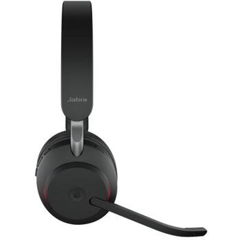 Jabra austiņas Evolve2 65 Link380a MS, 26599-999-999, 30m, Stereo, 1xUSB 2.0, trokšņu samazināšana, Microsoft Teams (26599-999-999)