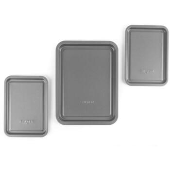 Salter Формы для выпечки BW14464, 3 шт., 2.5cm × 23.4cm × 31.3cm, углеродная сталь, антипригарное покрытие (BW14464)