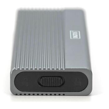 Digitus SSD корпус DA-71120-1, 10 Гбит/с, USB-C 3.1 Gen 2, M.2 NVMe, 1 x внутренний, алюминий (DA-71120-1)