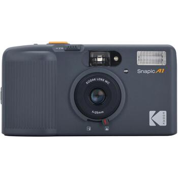 Kodak Snapic A1 35mm пленочная камера KOCAMRK0501, серый, 2xAAA, 117g, 118x62x35mm, встроенная вспышка, 1/100s, 25mm, 35mm, f/9.5 (KOCAMRK0501)