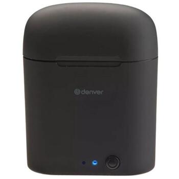 Denver TWE-46 111191120260, беспроводные наушники, Bluetooth 5.0, 10 мм, 16 Ом, 3 ч, 70 г, черные, встроенный микрофон (111191120260)