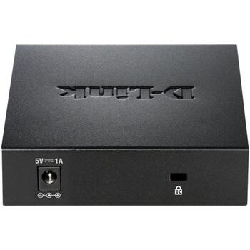 D-Link коммутатор DGS-105/E, 5x 10/100/1000 Mbps, L2, неуправляемый, 10 Gbit/s, QoS, IGMP Snooping, металлический корпус (DGS-105/E)