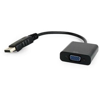 Gembird I/O адаптер A-DPM-VGAF-02 DisplayPort (мужской) на VGA (женский), 15pin D-sub 1, DisplayPort 1 (A-DPM-VGAF-02)