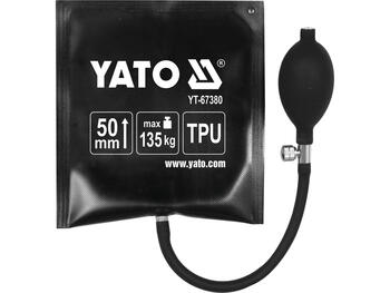Yato пневматическая монтажная подушка YT-67380, 150x160 мм, 135 кг, 0-50 мм, TPU, металлический клапан (YT-67380)