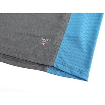 Pesso T-krekls Breeze MP205_M-S, pelēks/zils, S, 92% terilēns, 8% spandekss, ātri žūstošs, elastīgs (MP205_M-S)