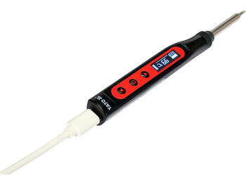 Yato портативный цифровой паяльник YT-82490, 18-65 W, 90-480 °C, T12, OLED, USB Type-C, 5-10 с, 3 А, 24 В пост. тока, ±2 °C, QC/PD (YT-82490)