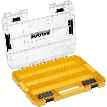 Dewalt Большой TOUGHCASE® Модель DT70839-QZ, 1.552кг, 33.5см, 180мм, 265мм, 6.7см, 46мм, настраиваемый, прозрачная крышка (DT70839-QZ)