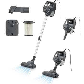 Severin Пылесос CY 007080, 600 W, 18 000 Па, 6 м шнур, 2.1 Л контейнер, насадка WESSEL для пола, телескопическая труба (CY 007080)