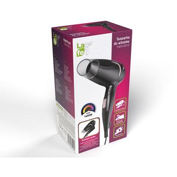 Lafe фен LAFSUS44844, 1200W, 2 скорости, 2 температурных режима, 1 насадка, 2м шнур, складная ручка, защита от перегрева (LAFSUS44844)