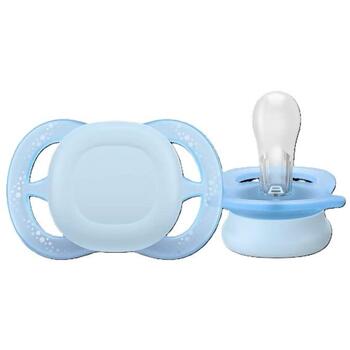 Philips Avent пустышка Ultra Start SCF075/12, 0-2 мес, 2 шт., ортодонтическая, силикон, стерилизуемая (SCF075/12)