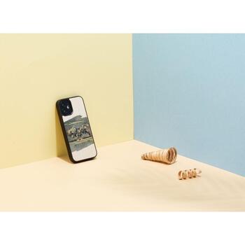 Man&Wood чехол M8573B, 5.4, совместим с Apple iPhone 12 mini, дерево, поликарбонат, с изображением (M8573B)