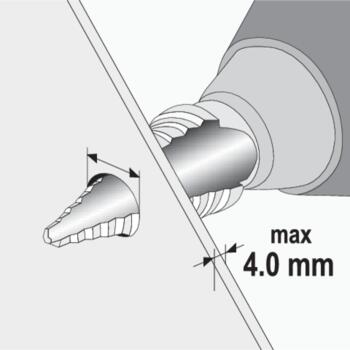 Yato pakāpju urbis YT-44739, 6-35mm, HSS 4241, 10 pakāpieni, TiN pārklājums, 75mm, 45mm, trīsstūra stiprinājums (YT-44739)