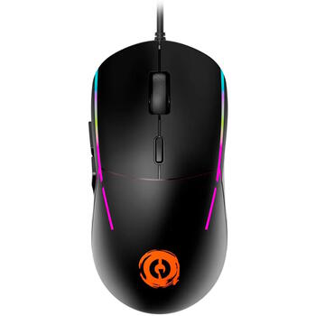 Vadu spēļu pele ar RGB apgaismojumu 6 līmeņu DPI līdz 7200 DPI 6 programmējamas pogas USB Shadder GM-321 Melna CND-SGM321 CANYON (CND-SGM321)