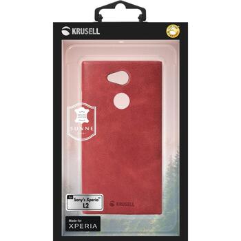 Krusell Telefona vāciņš 61246, 14cm, dabīgā āda, sarkana, aizsardzība pret skrāpējumiem, putekļu drošs (61246)
