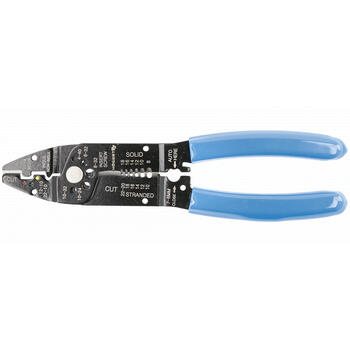 Hogert HT1P220 izolēto vadu noņemšanas knaibles, 0.5-6.0mm², 22-10 AWG, 215mm, ergonomisks rokturis (HT1P220)