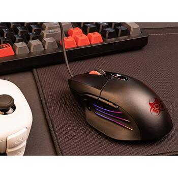 Tracer Игровая мышь TRAMYS47418, 12000 DPI, 8 кнопок, USB 1.5 м, RGB подсветка, оптический сенсор (TRAMYS47418)