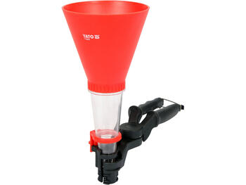 Yato Piltuve YT-06972, 255mm, 20mm, 125mm, neilons, PP, motoreļļai, automātisks skava, caurspīdīga apakšējā kamera (YT-06972)