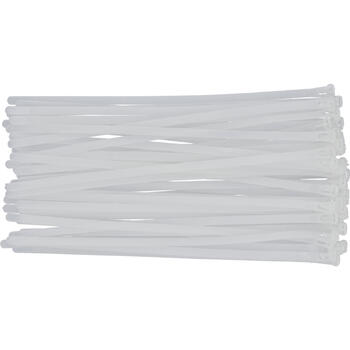 Yato savilcēji YT-70665, 7.6x300 mm, 50 gab, balts, neilons PA66 UL 94 V-2, UV izturīgs, 22 kg, 75 mm, -20 līdz +80 °C (YT-70665)