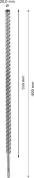 Triecienurbis SDS plus-7X 20x550x600mm, 1 gab., Perforatora urbjiem EXPERT SDS PLUS-7X TRIECIENURBIS PERFORATORIEM, 2608900144, BOSCH (2608900144)