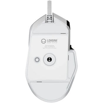 Проводная игровая мышь 8000 Гц poll rate 16000 DPI 6–7 кнопок RGB Белая LRG MSP80 WH Lorgar (LRG-MSP80-WH)