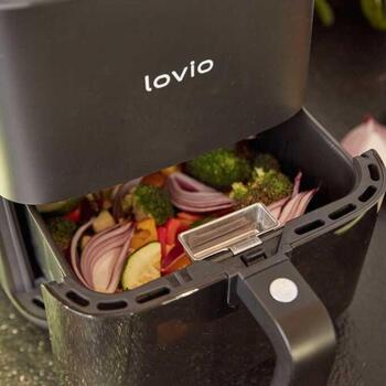 Lovio Gaisa fritieris LVAF001BK, 1450W, 5l, 8 programmas, karstumizturīgs rokturis, neslīdošas kājiņas (LVAF001BK)