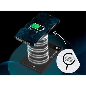 Tracer Strāvas banka TRABAT47644, 5000 mAh, USB-C 5V/3A, 9V/2A, 15W bezvadu uzlāde, Power Delivery 20W, Quick Charge 3.0 (TRABAT47644)