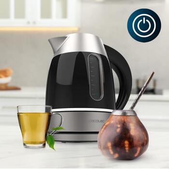 Cecotec Чайник Thermosense 400 VisionLight 1449, 2200Вт, 1.7л, нержавеющая сталь, поворотная база 360°, 7 настроек температуры (1449)