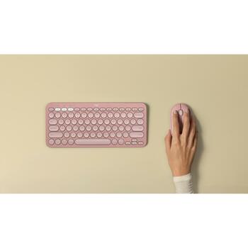 Logitech USB оптическая мышь M350S 910-007014, 4000 DPI, 3 кнопки, беспроводная, розовая (910-007014)