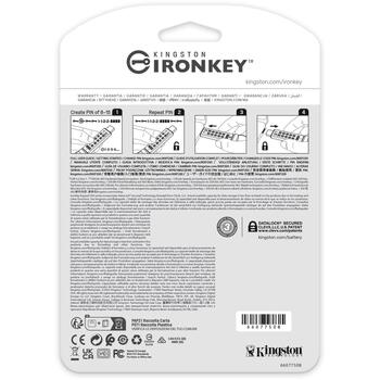Kingston IronKey Keypad 200C USB флеш-накопитель IKKP200C/32GB, 32GB, USB-C, 145MB/s чтение, 115MB/s запись, 256-бит AES-XTS (IKKP200C/32GB)