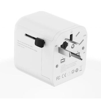 Gembird strāvas adapteris TPA-EU2A12-01-W 12W, USB 2.0 porti 2, balts, muciņa ar bērnu drošības aizsargiem (TPA-EU2A12-01-W)