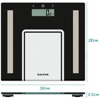Salter Ķermeņa svari 9128 BK3R, 150 kg, 1.5 kg, LCD, ķermeņa tauku analīze, automātiskā izslēgšanās, mūsdienīgs dizains (9128 BK3R)