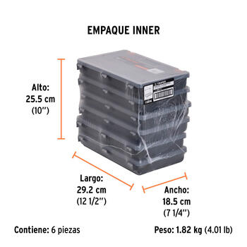 Truper organizātors-kaste ar 15 iedalījumiem, 280x180x44mm ORG-15 TRUPER (ORG-15)