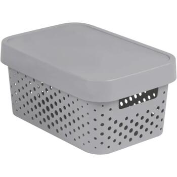 Curver Infinity Recycled коробка с крышкой 0804760099, 4,5л, 27x19x12см, серый, пластик (0804760099)