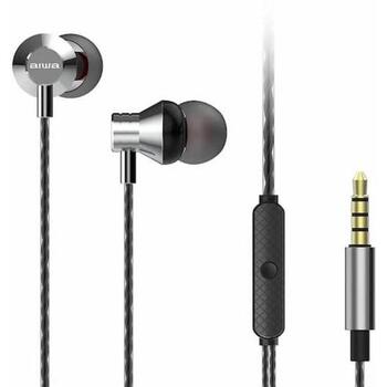 Aiwa ESTM-50SL внутриканальные стереонаушники с микрофоном, 10мм, 16Ом, 20-20000Гц, 99дБ, 3.5мм, 120см (ESTM-50SL)