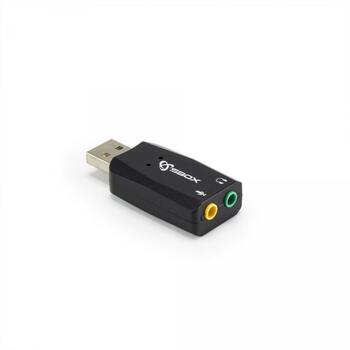 Sbox Звуковая карта USBC-11, 10g, Черный, USB 2.0, USB 1.0, C-Media CM108B, 3,5 мм моно, 3,5 мм стерео (USBC-11)
