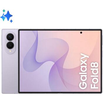 Samsung Galaxy Z Fold8 смартфон SM-F971BLVBEUE, 19,3 см 7,6 дюйма, 12 GB, 256 GB, 4800 мАч, 5G, Dual SIM, USB Type-C, лавандовый (SM-F971BLVBEUE)