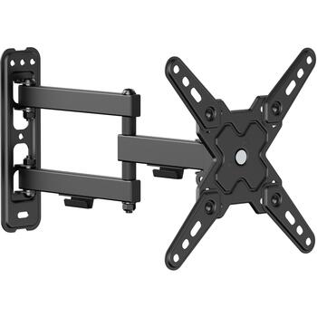 Sbox LCD-223-2, настенный кронштейн, 13'' - 43'', 20кг, 75x75 - 200x200, черный, +90° / -90°, 6.6 - 37см (LCD-223-2)