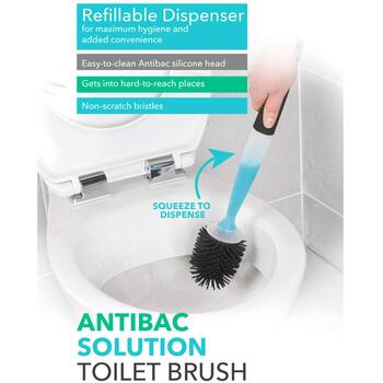 Beldray Щетка для унитаза LA033996UFFEU7, серый, пластик, 43см x 11.6см x 11.2см, эргономичная ручка, легкая чистка (LA033996UFFEU7)