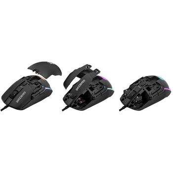 Tracer Игровая мышь TRAMYS47507, 67g, 1.5m, 800-12000 DPI, 8 кнопок, RGB подсветка, эргономичная (TRAMYS47507)