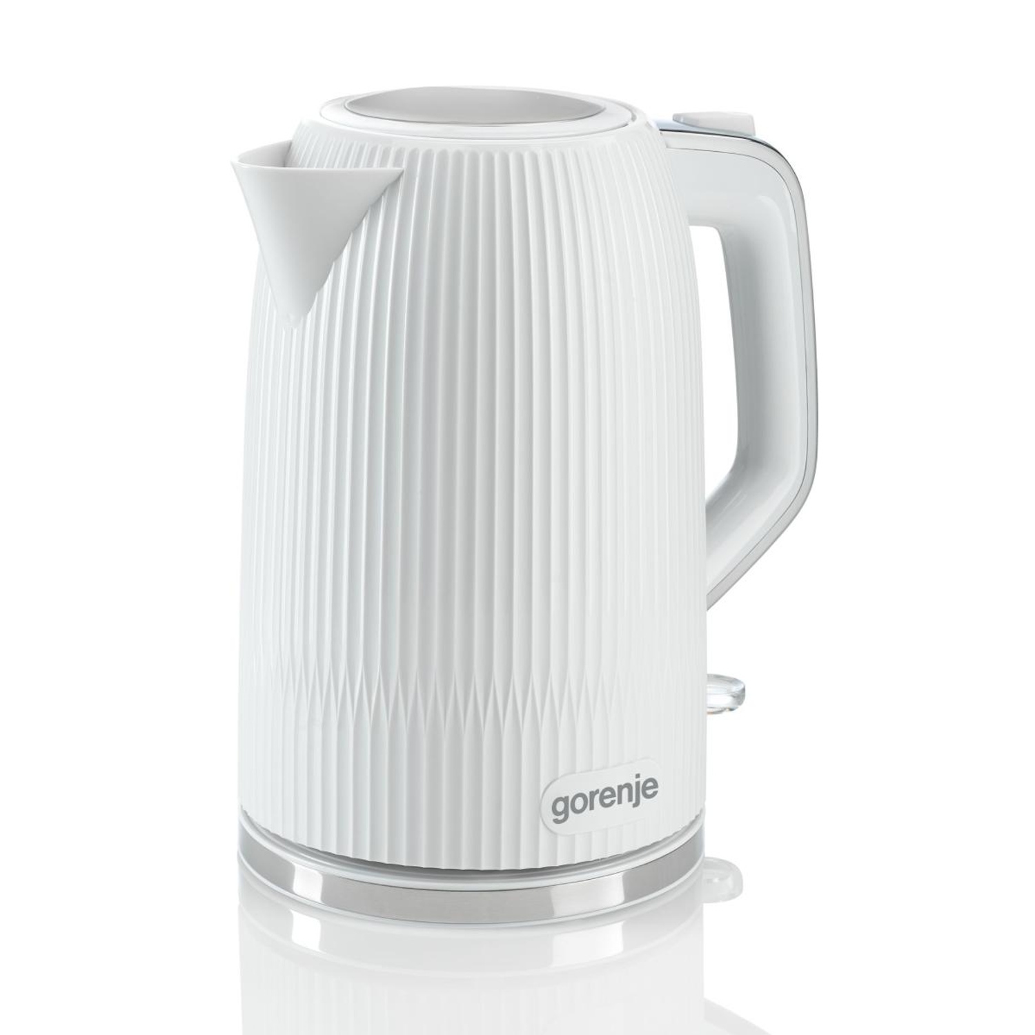 Gorenje K17DPW электрический чайник для кипячения воды 2200W 1.7L 360° база нержавеющая сталь Белый (K17DPW)