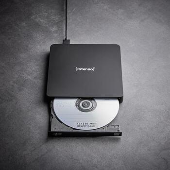 Intenso DVD RW 5401400, USB 3.2 Gen 1, 24x CD, 8x DVD+R, 8x DVD-R, 5x DVD-RW, черный, фронтальная загрузка, 1 шт (5401400)