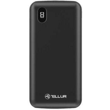 Tellur Power Bank PD100 TLL158231, 10000mAh, 230g, черный, 2xQC3.0 USB, цифровой дисплей, быстрая зарядка (TLL158231)