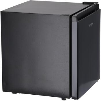 Severin KB 8879 8879-000, mini ledusskapis, 45L, 39dB, E, 80kWh/g, 46.8x50x44.5cm, melns, brīvi stāvošs, manuāla atkausēšana (8879-000)