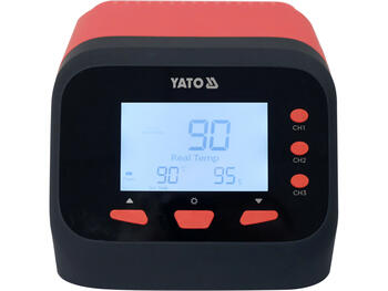 Yato YT-82462 паяльная станция, 75Вт, 24В, 90-480°C, ±2°C, ЖК, T12, 3 памяти, автосон (YT-82462)
