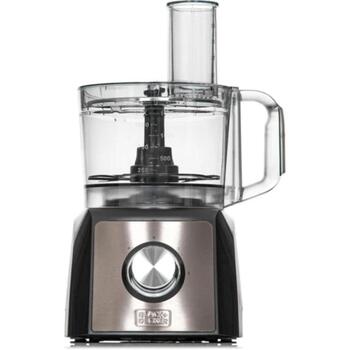 Black Decker Кухонный комбайн ES9250050B, 1200W, 1.5L, 2 скорости, 8 аксессуаров, нержавеющая сталь (ES9250050B)