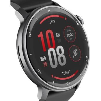 Stelio Умные часы STSWA101BK, 1.43'', 466 × 466 px, GPS, 400 мАч, 3 ATM, Bluetooth, 128 МБ (STSWA101BK)