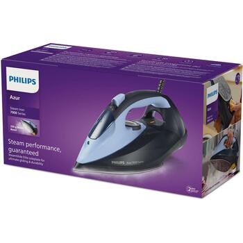 Philips Dzelzs DST7041 2800 W, Tvaika uzplūds 250 g/min, Pastāvīgais tvaiks 50 g/min, Ūdens tvertnes tilpums 0.3 L (DST7041)