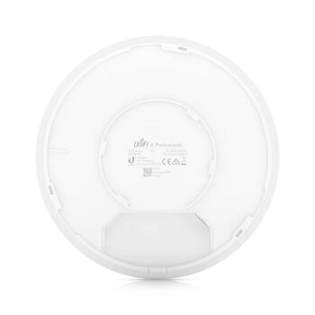 Wi Fi 6 piekļuves punkts 802.11ax 6 telpiskās plūsmas līdz ~5.3 Gb s 140 m² pārklājums 350+ ierīces PoE GbE U6-PRO Balts Ubiquiti (U6-PRO)