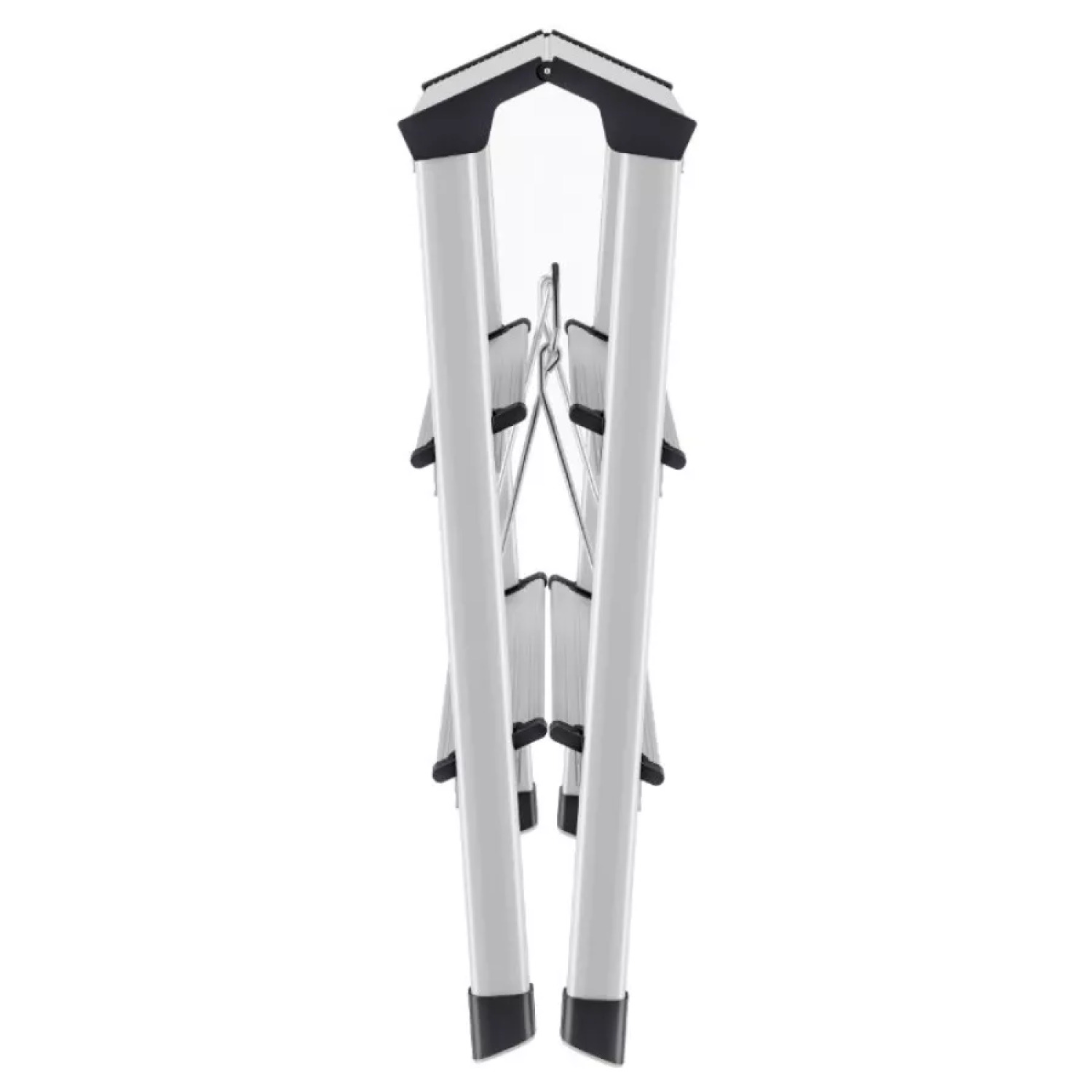 Hailo Pakāpienu soliņš D60 StandardLine 034443701, 2x3 pakāpieni, alumīnijs, 150kg, 260cm, salokāms (034443701)