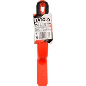 Yato Проволочная щетка YT-6337, 180мм, 3 ряда, 25мм, нержавеющая сталь, рукоятка ПВХ, подготовка поверхности (YT-6337)